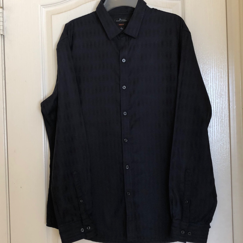 Marc Anthony slim fit long sleeve shirt large